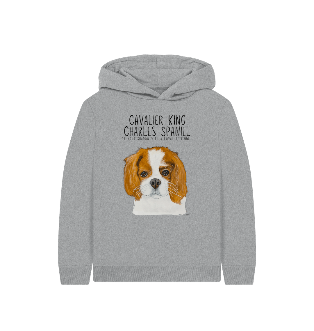 Athletic Grey Printed Kids Hoodie