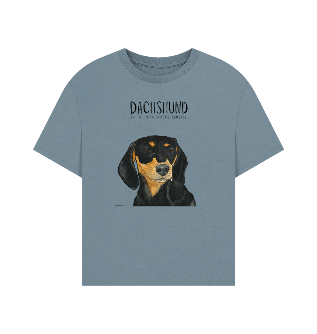 Stone Blue Printed T-shirt