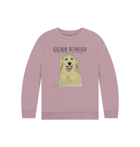 Mauve Printed Kids Jumper