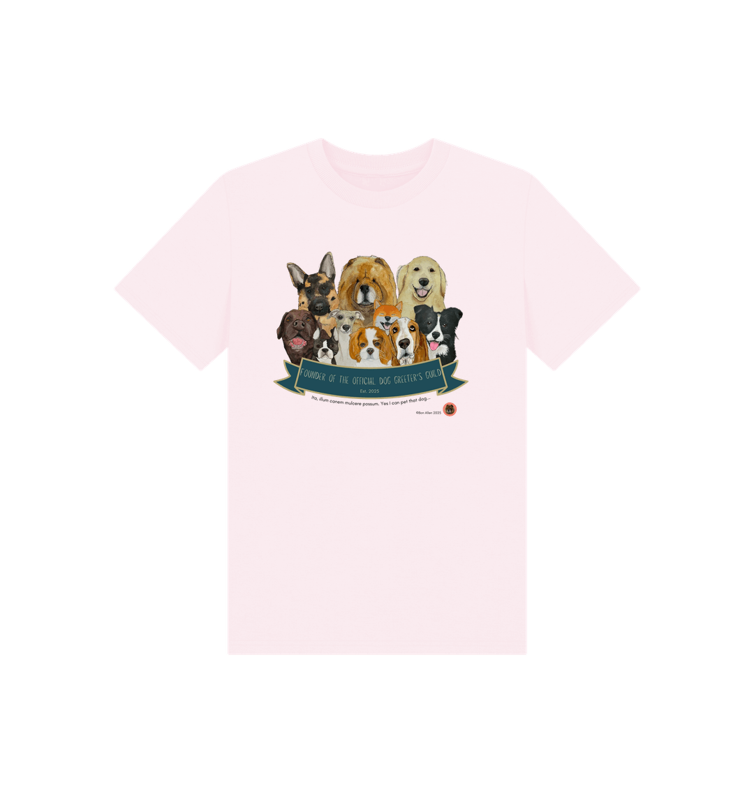 Pink Printed Kids T-Shirt Front