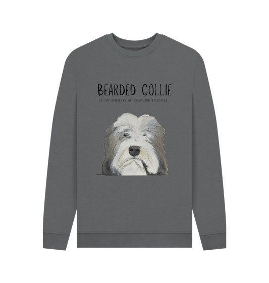 Slate Grey Printed Sweater