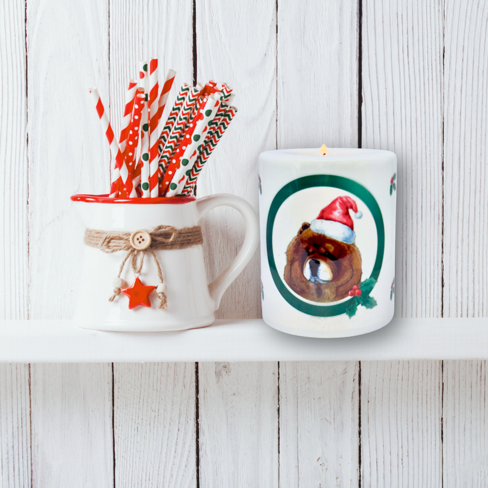 Personalised Tall Ceramic Tealight Holder