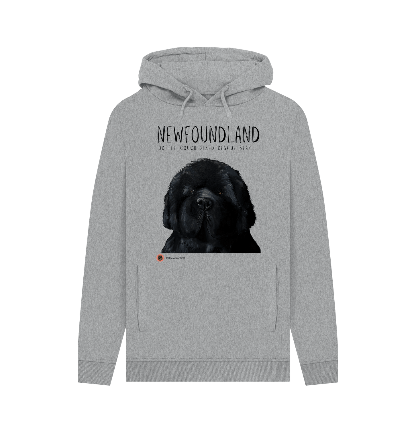 Light Heather Printed Hoody Front