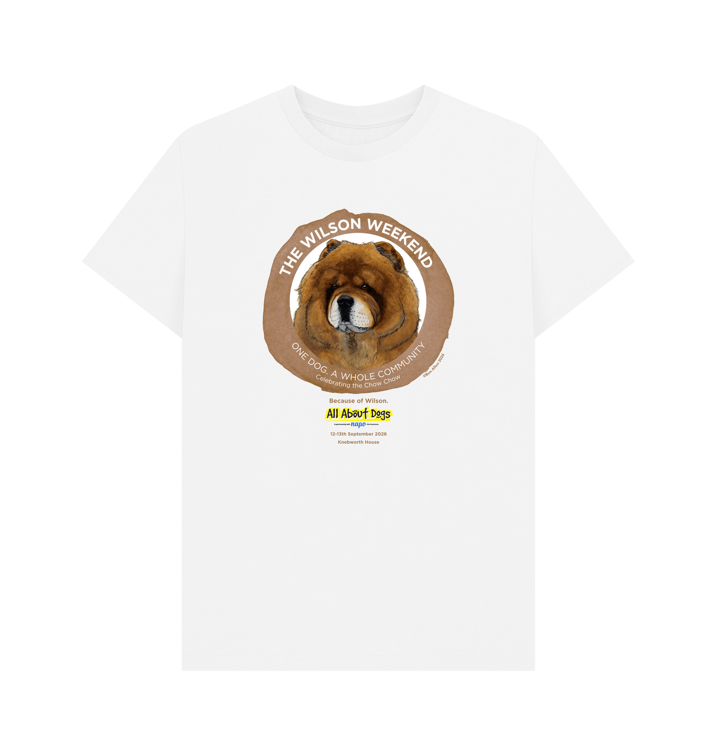 White Printed T-shirt Front