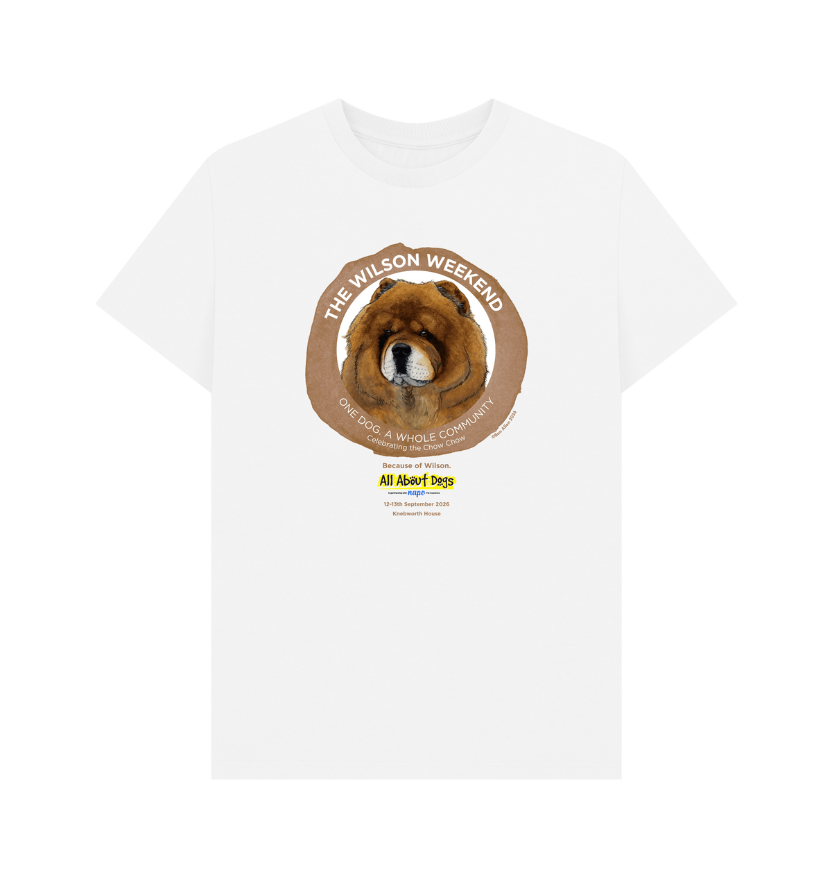 White Printed T-shirt Front