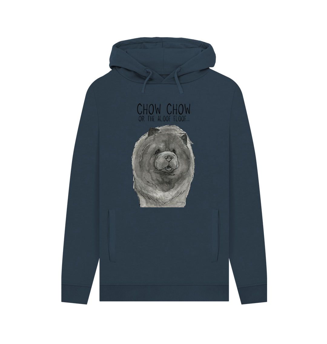 Navy Printed Hoody