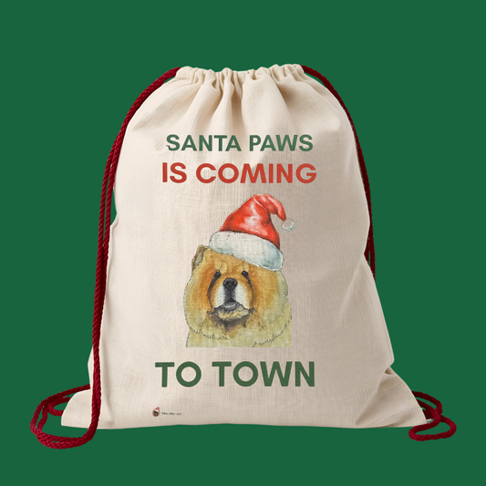 Santa Paws is coming to Town Santa Sack