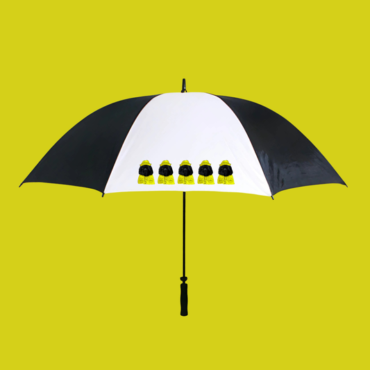 Couch-Sized Rescue Bear Golf Umbrella – Hilarious Newfoundland Companion for Rainy Rounds