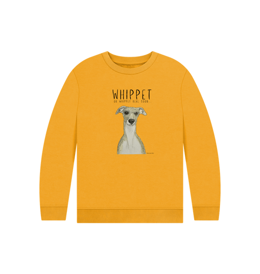 Mustard Printed Kids Jumper