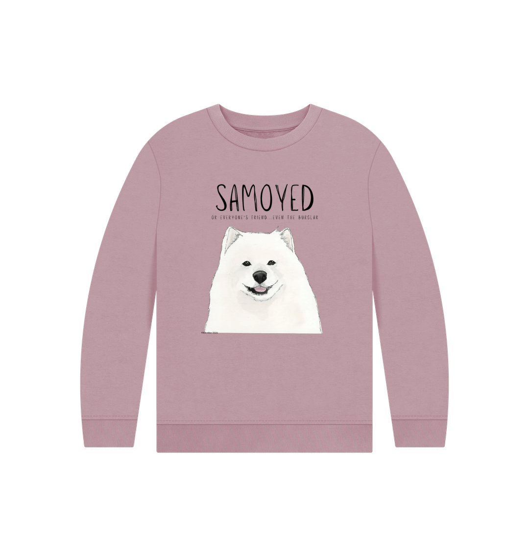 Mauve Printed Kids Jumper