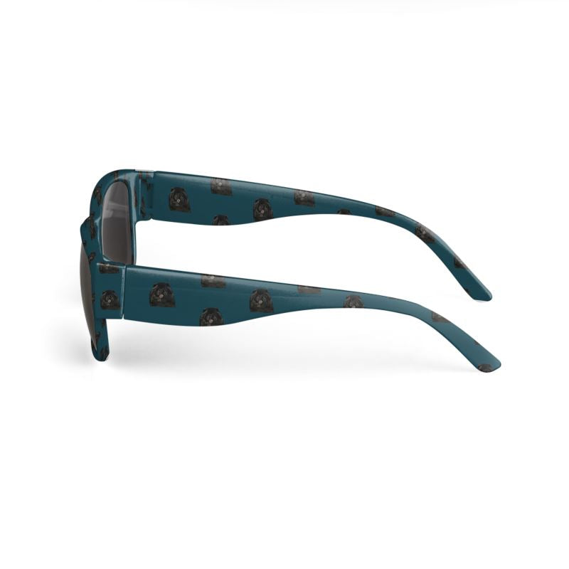 Bon Dog Teal Black Chow Sunglasses