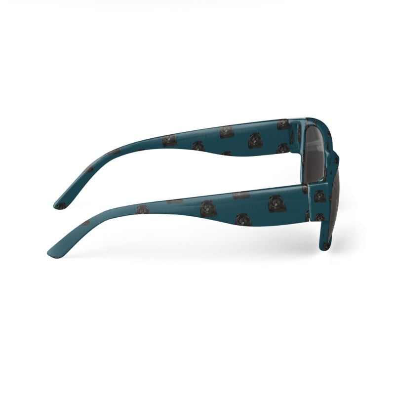 Bon Dog Teal Black Chow Sunglasses