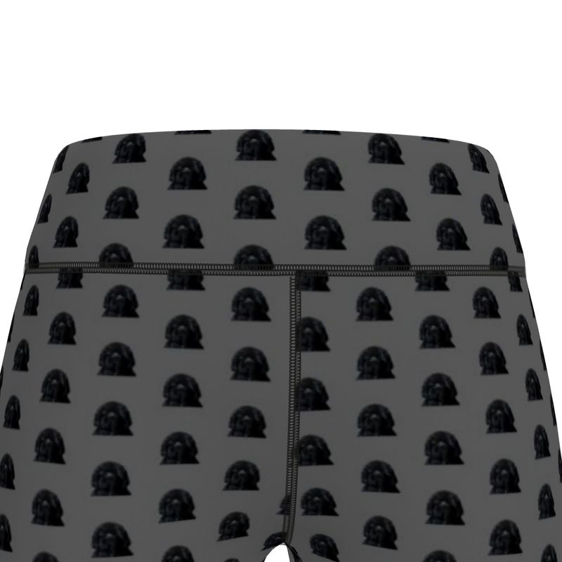 Couch-Sized Rescue Bear Ladies Sports Leggings – Premium Newfoundland