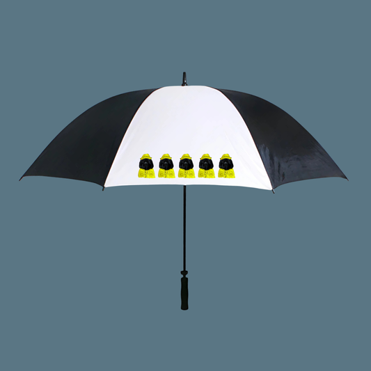 Couch-Sized Rescue Bear Golf Umbrella – Hilarious Newfoundland Companion for Rainy Rounds