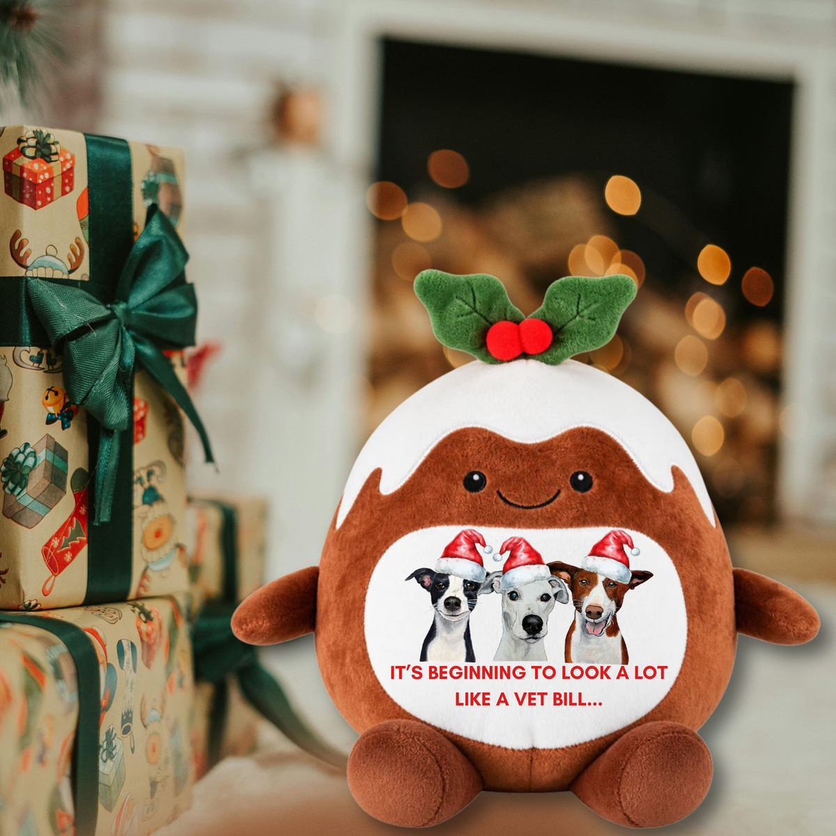 Personalised Christmas Pudding Plushie