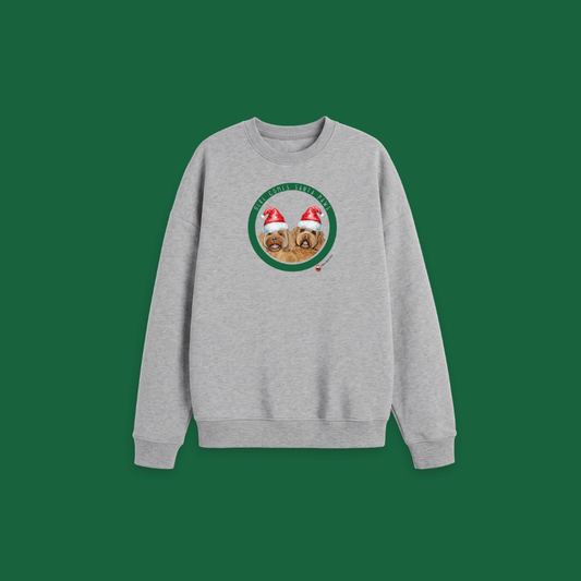 Here Comes Santa Paws Adult Oversized Sweatshirt