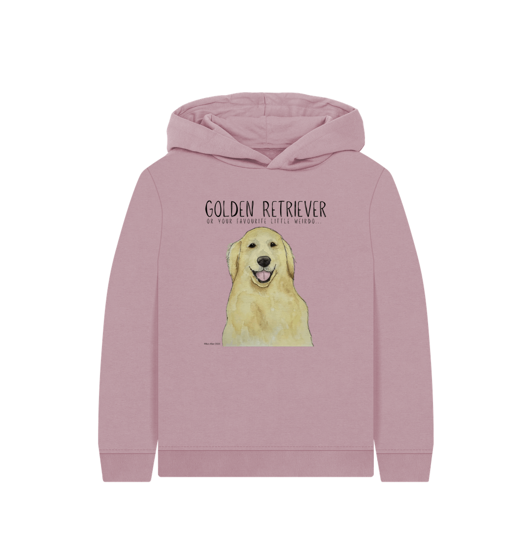 Mauve Printed Kids Hoodie