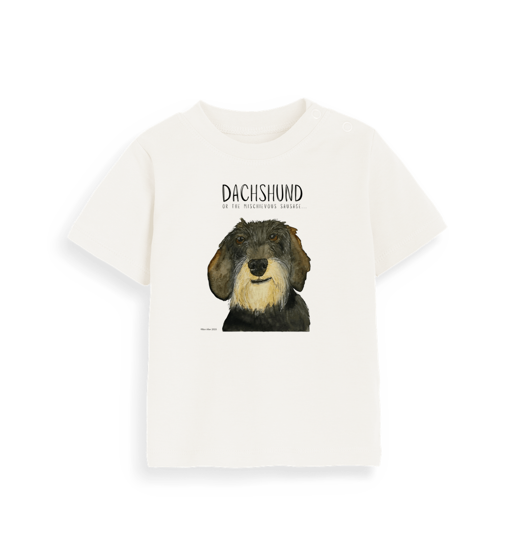Organic Natural Printed Kids T-Shirt