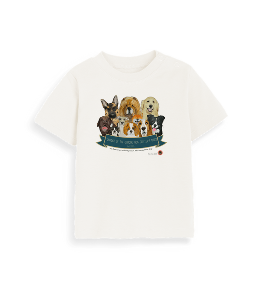 Organic Natural Printed Kids T-Shirt Front