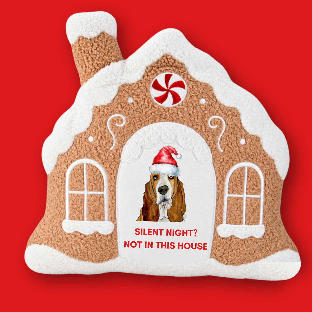 Personalised Gingerbread House Cushion