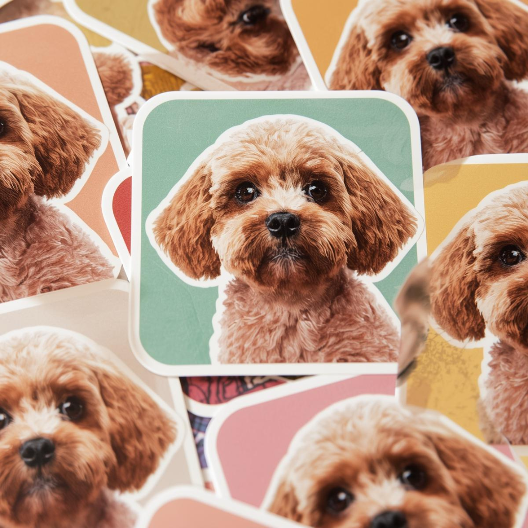 Custom Dog Photo Stickers – Your Dog Turned Into Legendary Sticker Art
