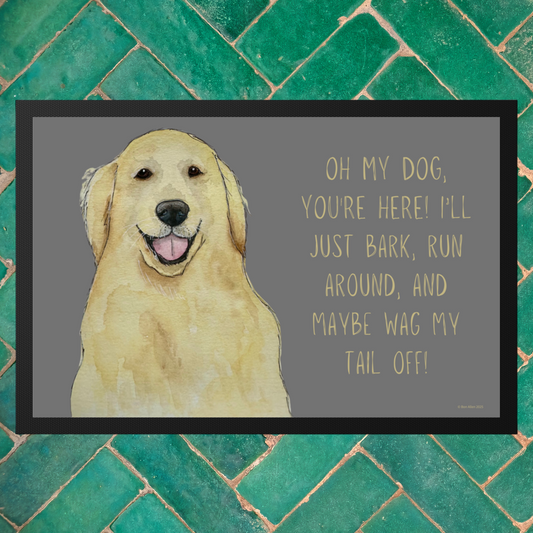 Golden Welcome: The Ultimate Wagging Greeting!