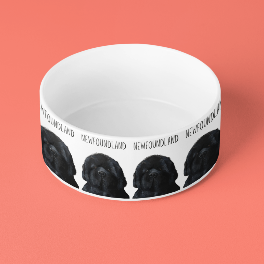 Handmade Newfoundland Dog Bowl – Couch-Sized Rescue Bear Feeding Dish