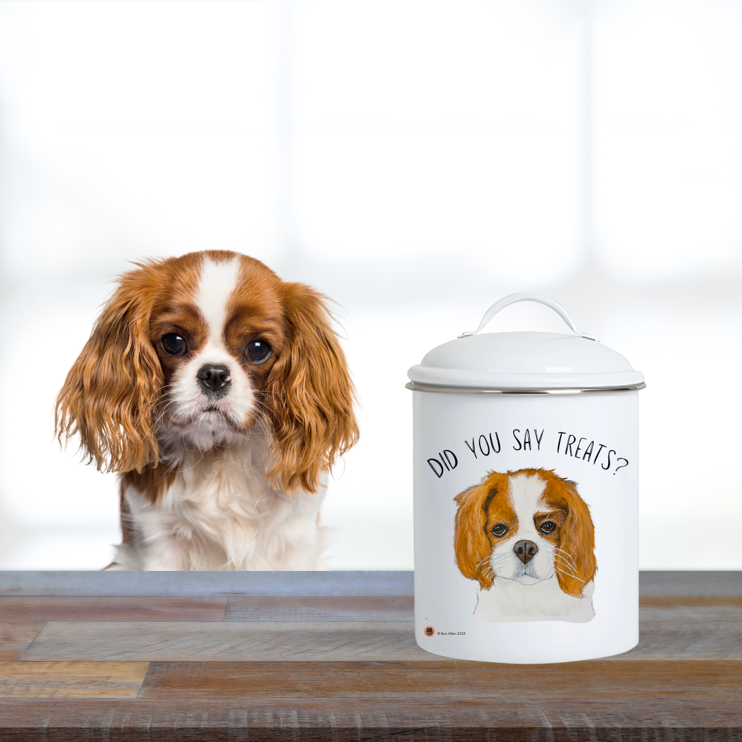 Cavalier Treat Treasury: High-End Enamel Jar for Royal Rewards