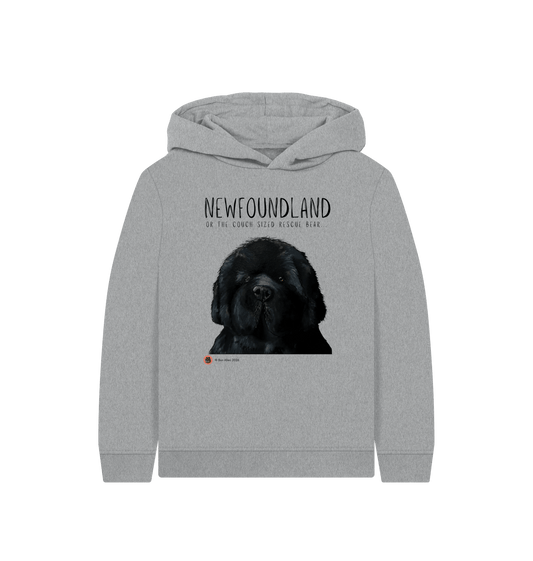 Athletic Grey Printed Kids Hoodie Front