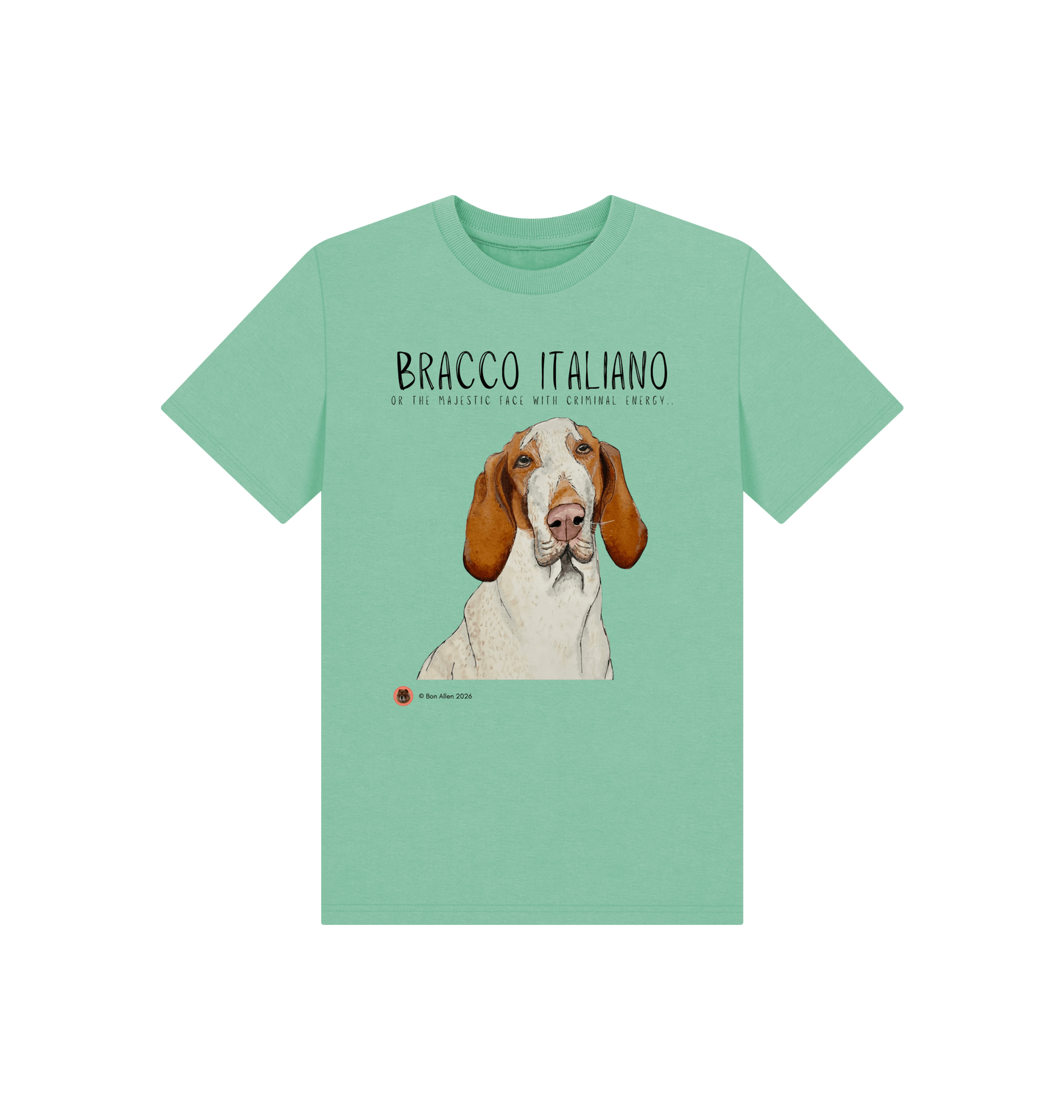 Peppermint Printed Kids T-Shirt Front