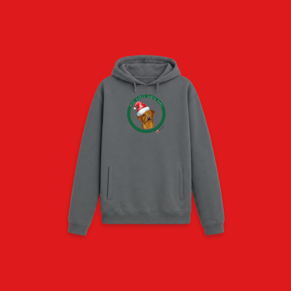 Here comes Santa Paws Adults Christmas Hoodie