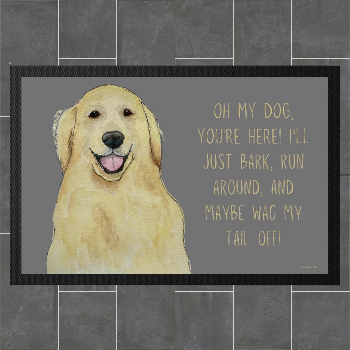 Golden Welcome: The Ultimate Wagging Greeting!