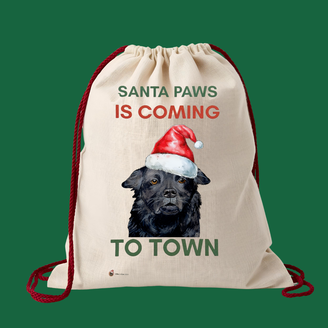 Santa Paws is coming to Town Santa Sack