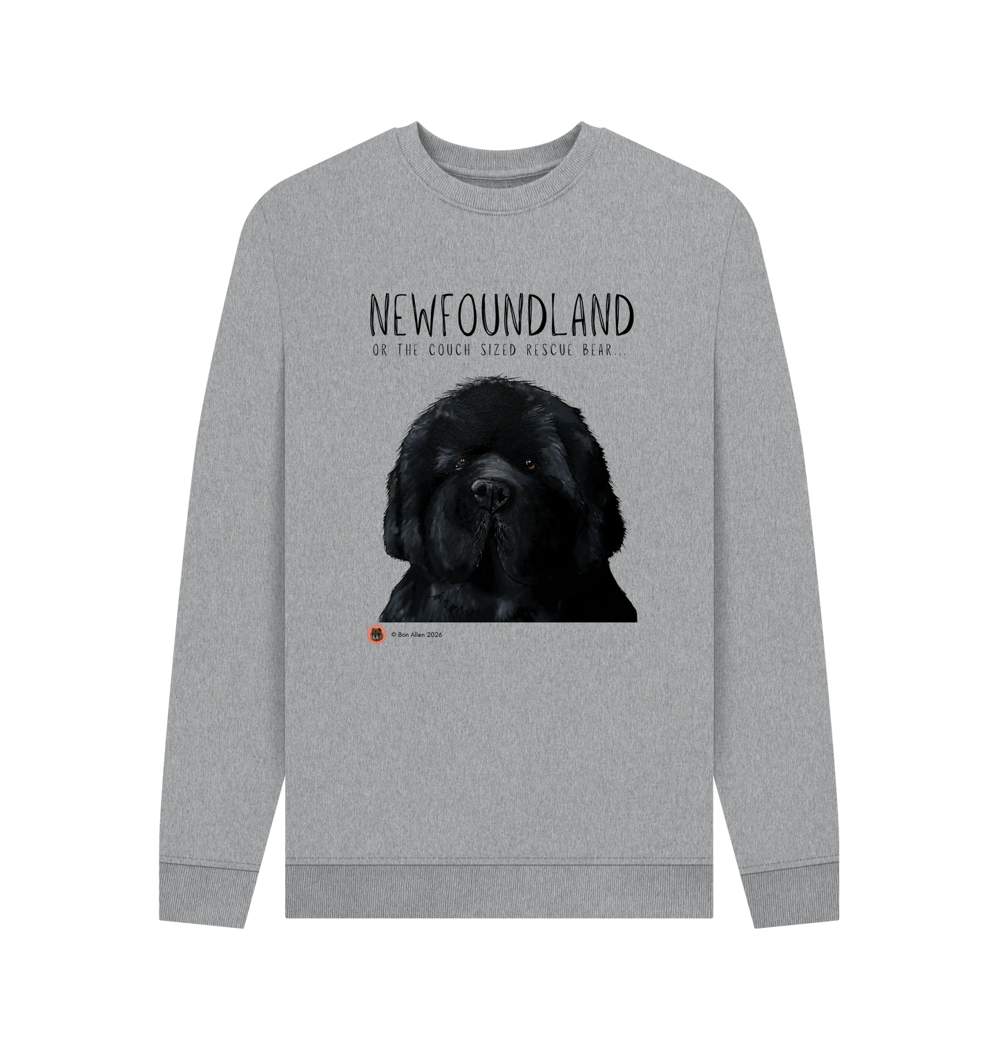 Light Heather Printed Sweater Front