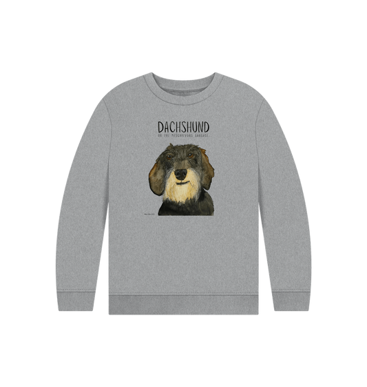 Athletic Grey Printed Kids Jumper