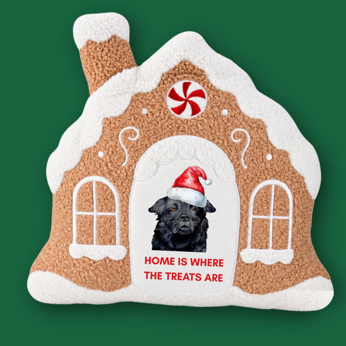Personalised Gingerbread House Cushion