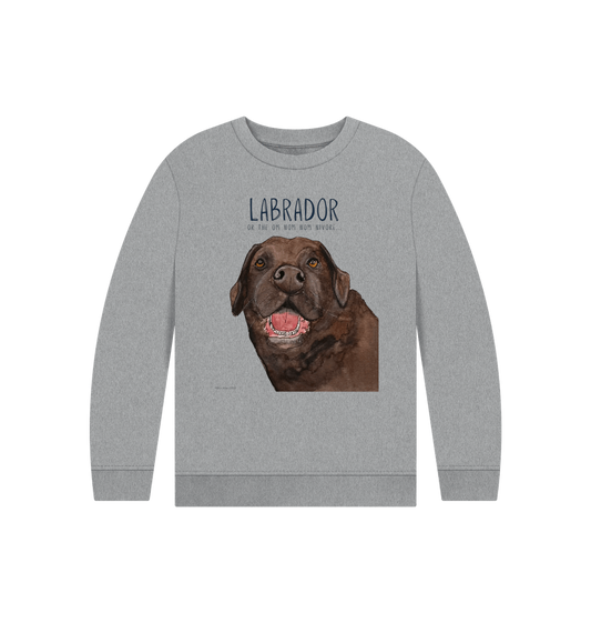 Athletic Grey Printed Kids Jumper