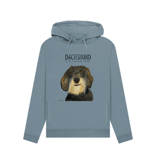 Stone Blue Printed Hoody