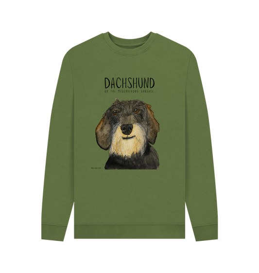 Khaki Printed Sweater