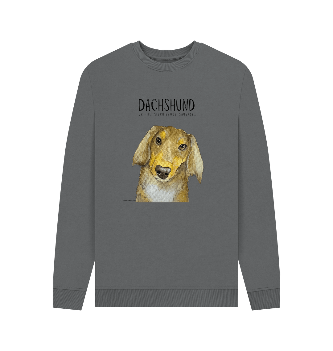 Slate Grey Printed Sweater