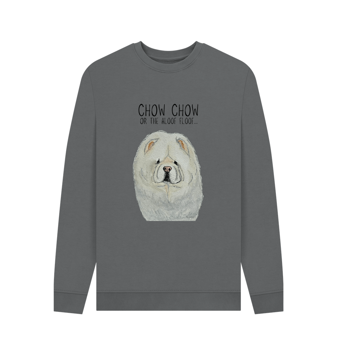 Slate Grey Printed Sweater Front