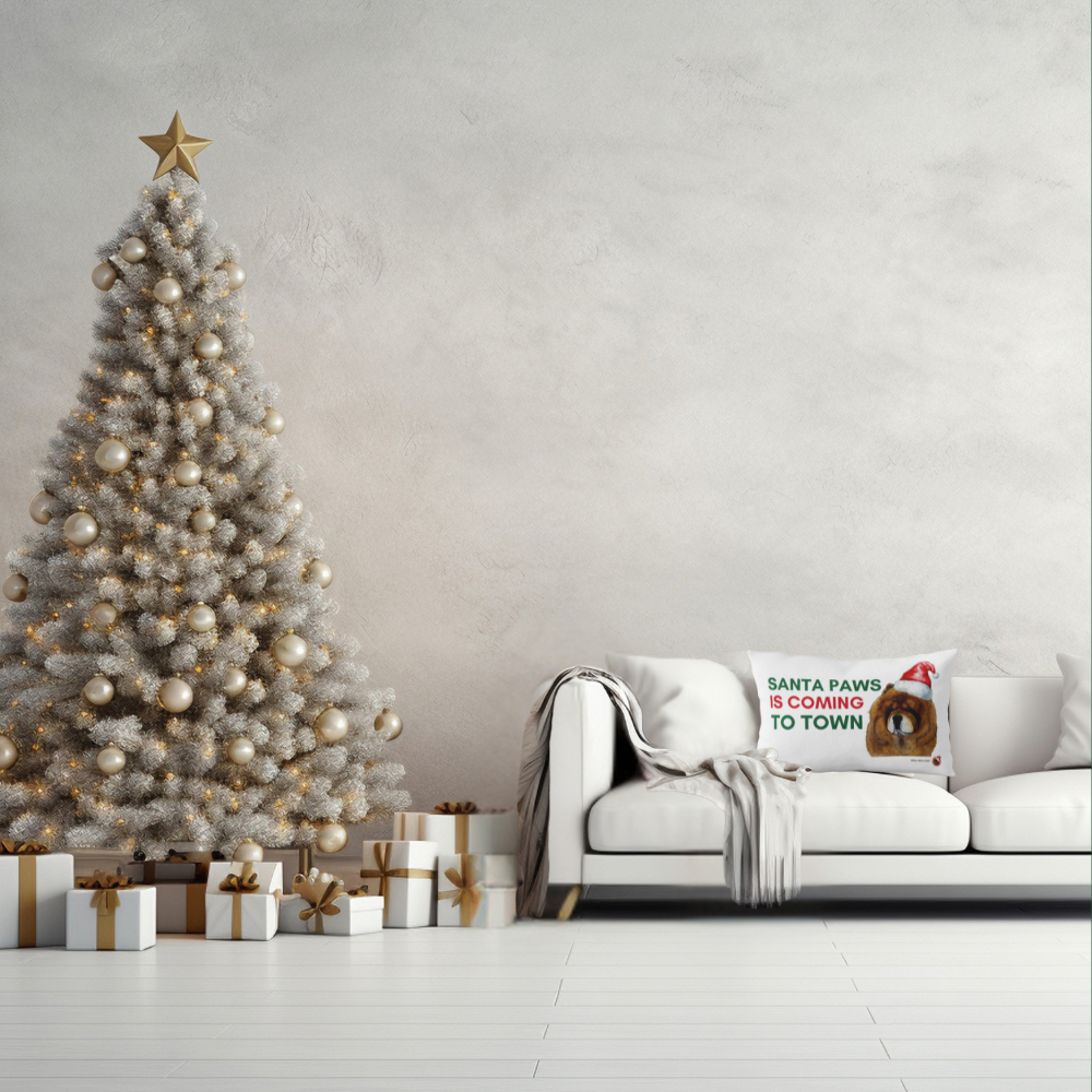 Personalised Linen Christmas Cushion Cover