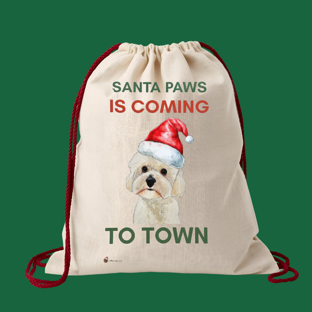 Santa Paws is coming to Town Santa Sack