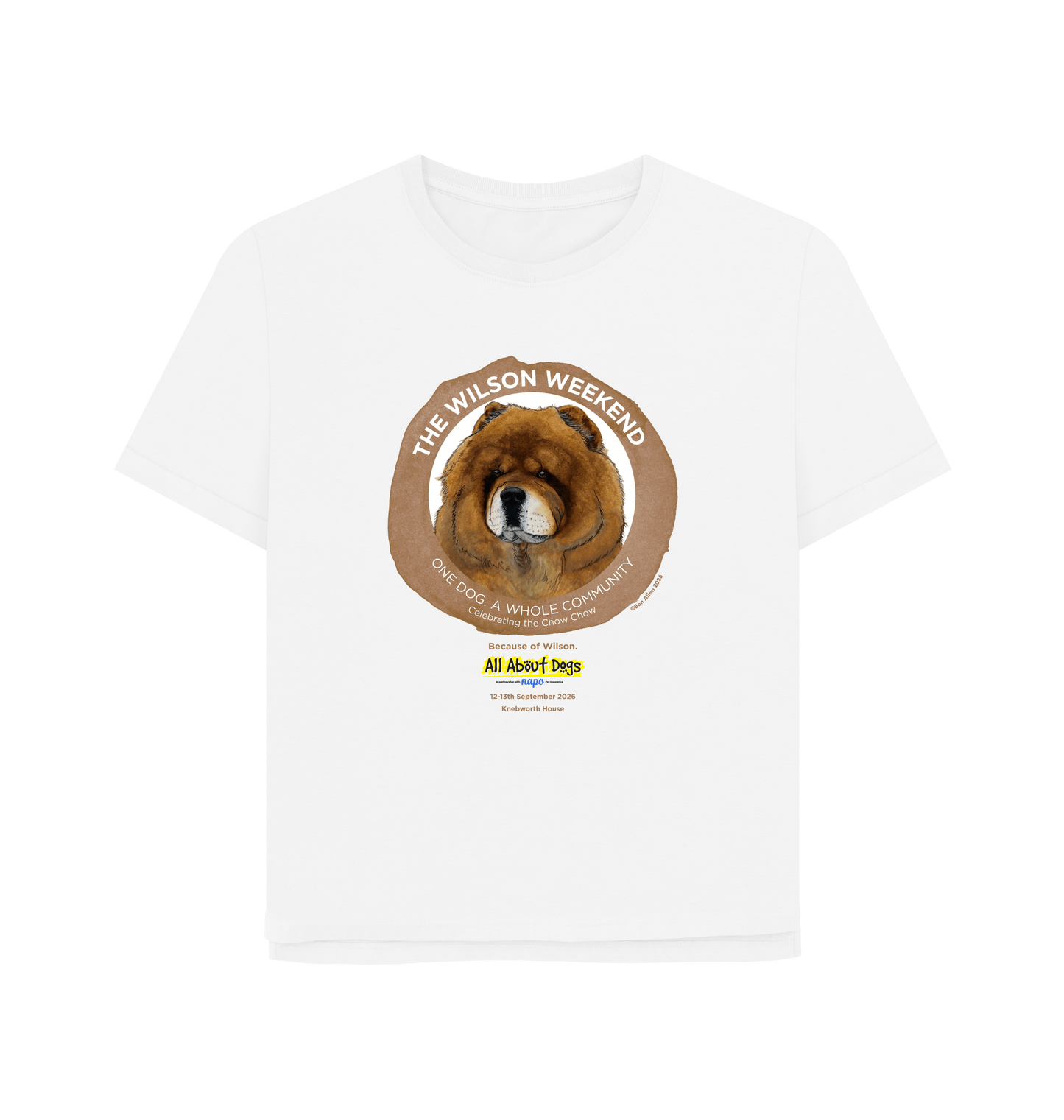 White Printed T-shirt Front