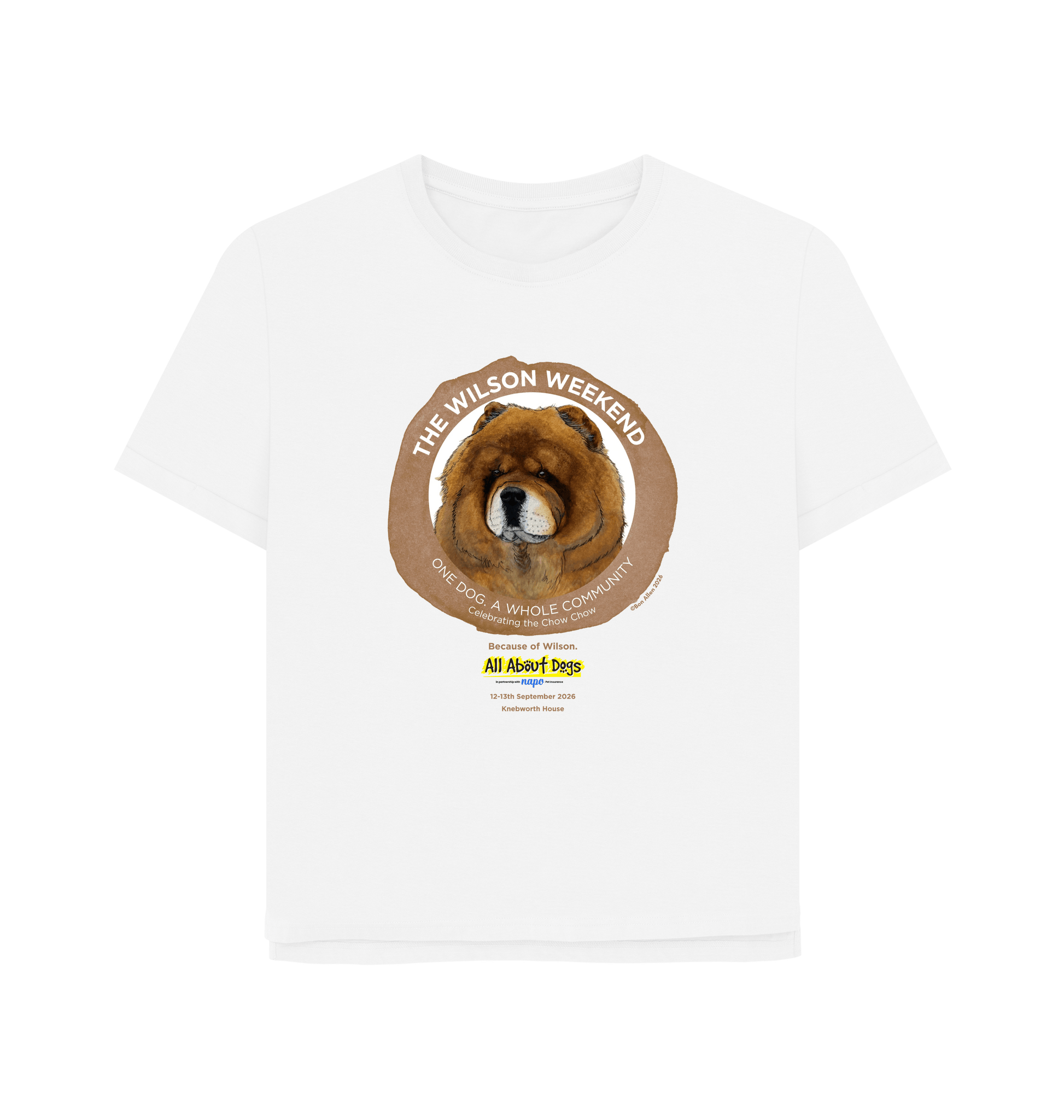 White Printed T-shirt Front