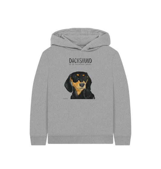Athletic Grey Printed Kids Hoodie