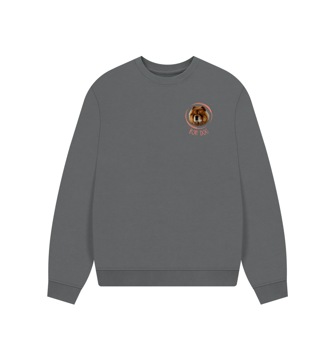 Slate Grey Printed Sweater