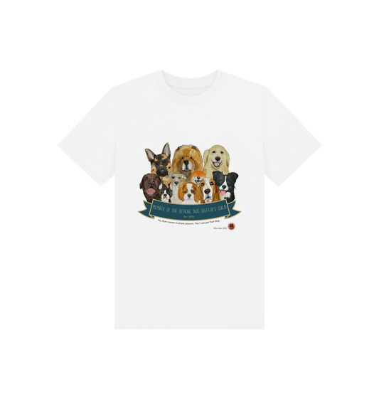 White Printed Kids T-Shirt Front