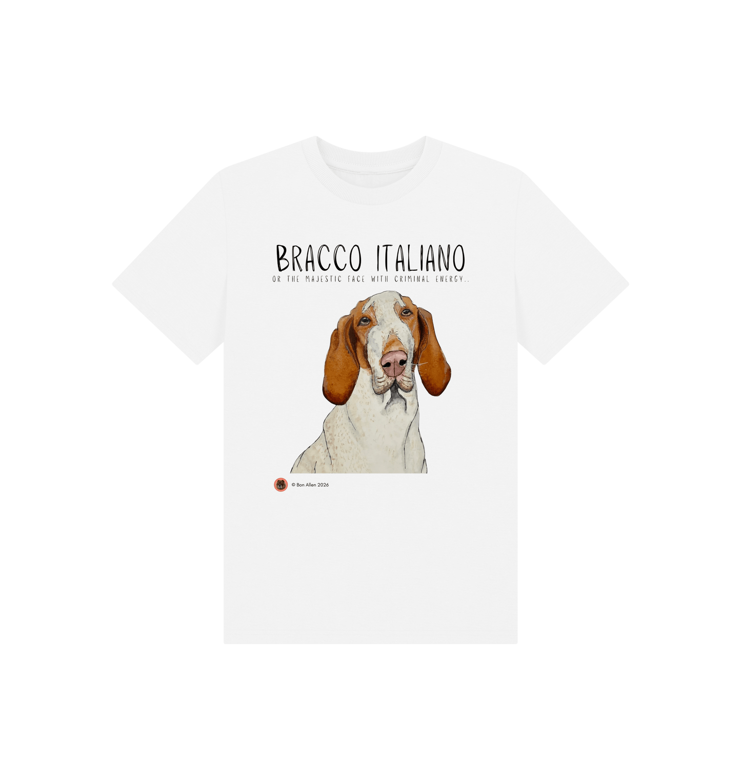 White Printed Kids T-Shirt Front
