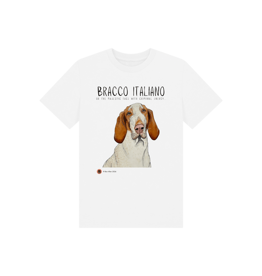 White Printed Kids T-Shirt Front